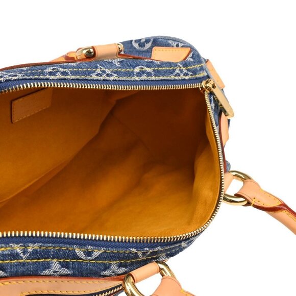 Louis Vuitton Blue Monogram Denim Neo Speedy Handbag M95019 SP0055 165762 - Picture 9 of 9